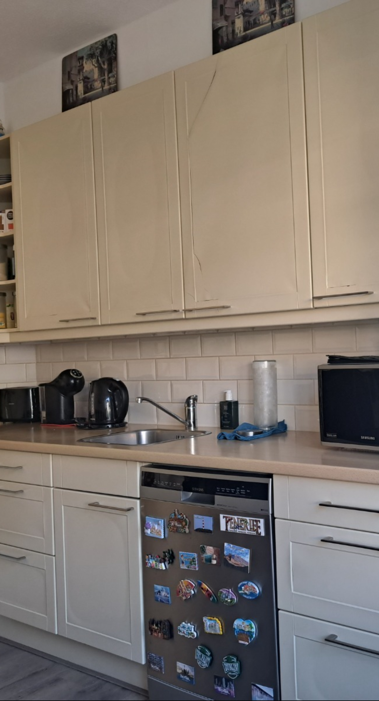 Keuken met schade